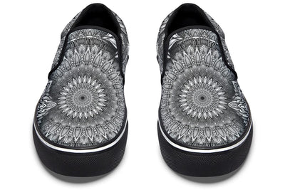 Mandala Bloom Slip on Shoes Slipons Electro Threads