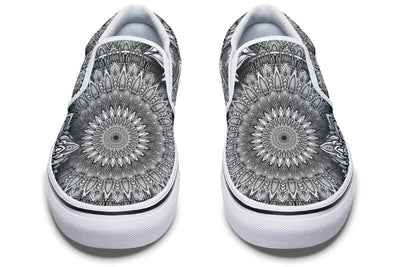 Mandala Bloom Slip on Shoes Slipons Electro Threads