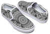 Mandala Bloom Slip on Shoes Slipons Electro Threads