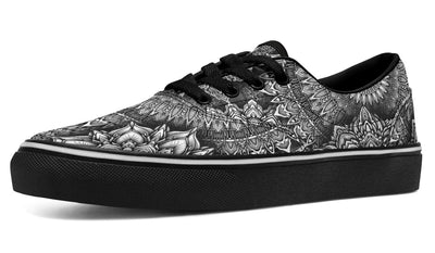 Mandala Bloom Street Vibe Shoes Classicshoes Electro Threads