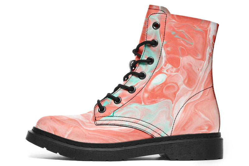 Marble Combat Boots Boots YWF 