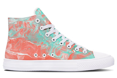 Marble High Top Shoes Hightops YWF