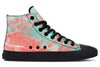 Marble High Top Shoes Hightops YWF