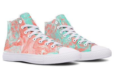 Marble High Top Shoes Hightops YWF