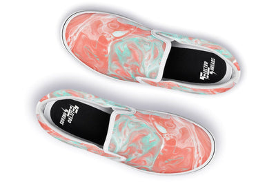 Marble Slip on Shoes Slipons YWF