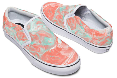 Marble Slip on Shoes Slipons YWF