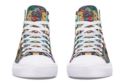 Meditating Rafiki High Top Shoes Hightops YWF