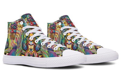 Meditating Rafiki High Top Shoes Hightops YWF