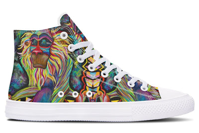 Meditating Rafiki High Top Shoes Hightops YWF