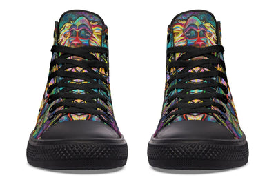 Meditating Rafiki High Top Shoes Hightops YWF