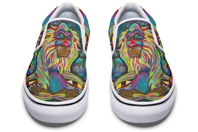 Meditating Rafiki Slip on Shoes Slipons YWF