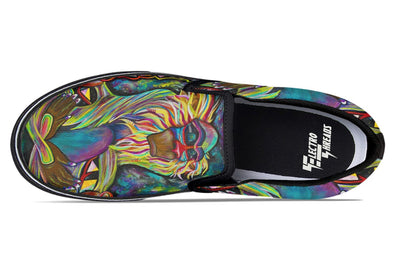 Meditating Rafiki Slip on Shoes Slipons YWF