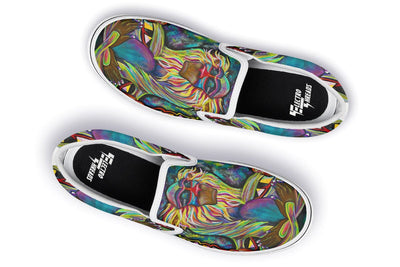 Meditating Rafiki Slip on Shoes Slipons YWF