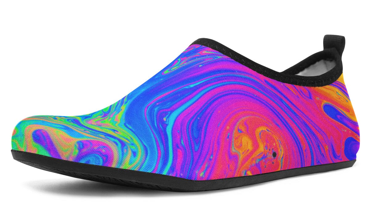 Melting Colors Barefoot Shoes Aquabarefootshoes YWF Women's Aqua Barefoot Shoes Black Sole US 3-4 / EU34-35