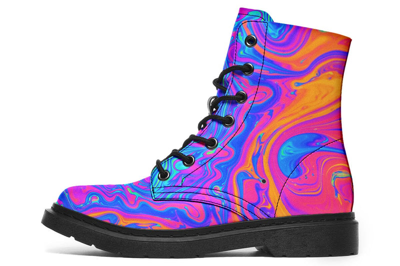 Melting Colors Combat Boots Boots YWF 