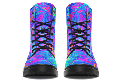 Melting Colors Combat Boots Boots YWF