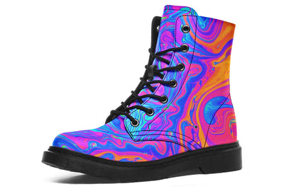 Melting Colors Combat Boots Boots YWF