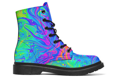 Melting Colors Combat Boots Boots YWF