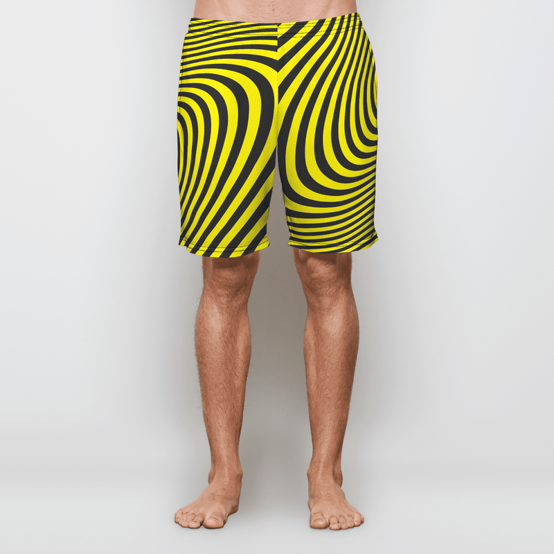 NEON SPIRAL Mens Athletic Short Electro Threads 