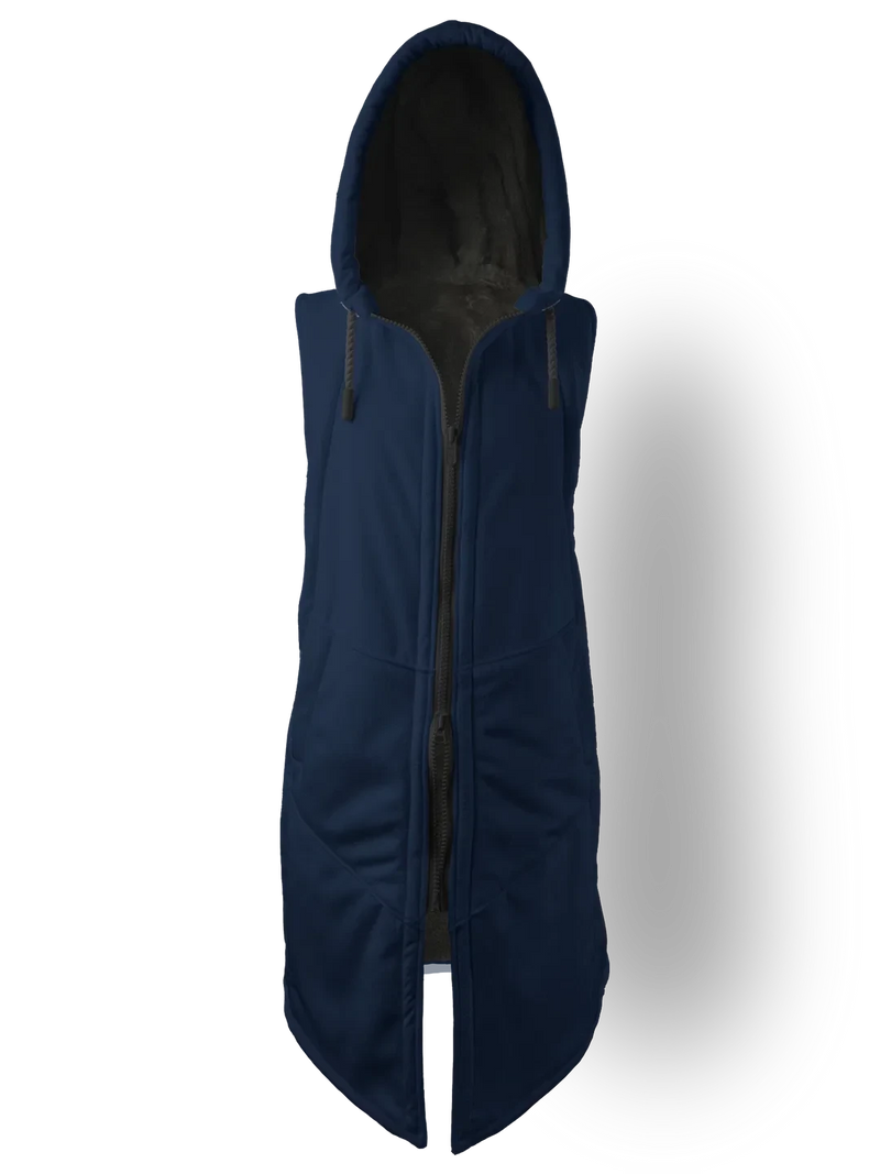 Night Navy Cyber Cloak Hooded pullover Electro Threads 
