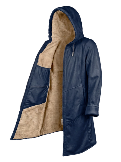 Night Navy Cyber Cloak Hooded pullover Electro Threads