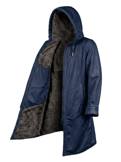 Night Navy Cyber Cloak Hooded pullover Electro Threads