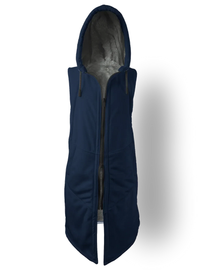 Night Navy Cyber Cloak Hooded pullover Electro Threads