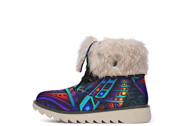 Pinball Moon Boots Polarboots Electro Threads Women's Moon Boots Cream White Sole US 4.5 / EU35