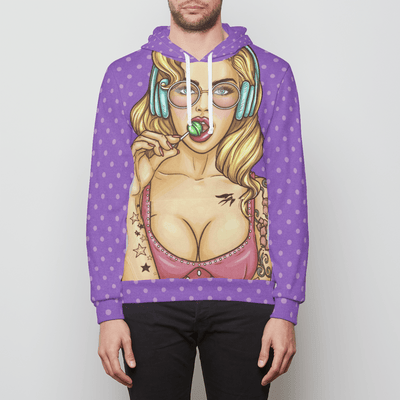 Pop ART V1 Unisex Relaxed Pullover Hoodie Electro Threads