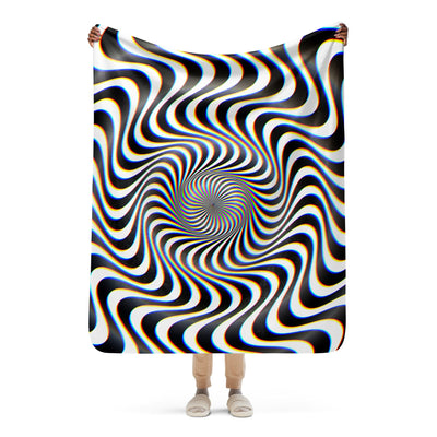 RGB IMPLOSION Sherpa blanket Electro Threads