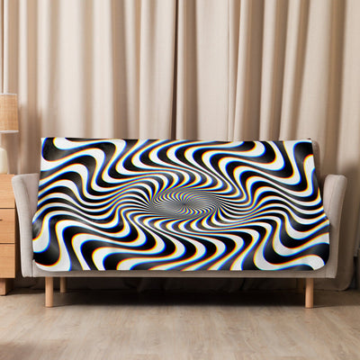 RGB IMPLOSION Sherpa blanket Electro Threads