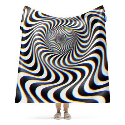 RGB IMPLOSION Sherpa blanket Electro Threads