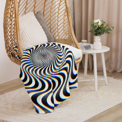 RGB IMPLOSION Sherpa blanket Electro Threads