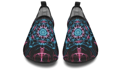 Smokey Blue Mandala Barefoot Shoes Aquabarefootshoes YWF