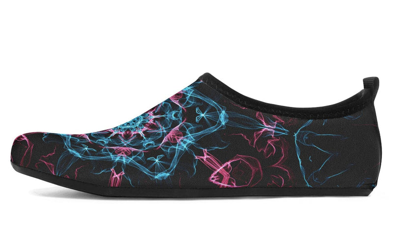 Smokey Blue Mandala Barefoot Shoes Aquabarefootshoes YWF Women's Aqua Barefoot Shoes Black Sole US 3-4 / EU34-35