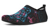 Smokey Blue Mandala Barefoot Shoes Aquabarefootshoes YWF Women's Aqua Barefoot Shoes Black Sole US 3-4 / EU34-35