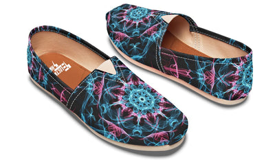 Smokey Blue Mandala Casual Slip on Shoes Casualshoes YWF