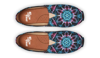 Smokey Blue Mandala Casual Slip on Shoes Casualshoes YWF