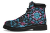 Smokey Blue Mandala Classic Vibe Boots Classicboots YWF Women's Classic Vibe Boots Black Sole US 4.5 / EU35