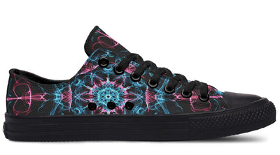 Smokey Blue Mandala Low Top Shoes Lowtops Electro Threads