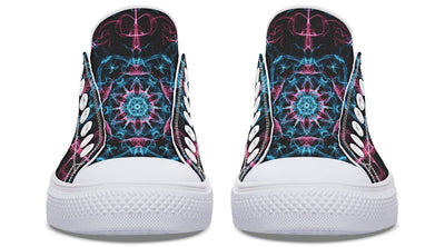 Smokey Blue Mandala Low Top Shoes Lowtops Electro Threads