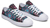 Smokey Blue Mandala Low Top Shoes Lowtops Electro Threads