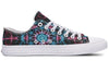 Smokey Blue Mandala Low Top Shoes Lowtops Electro Threads