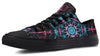 Smokey Blue Mandala Low Top Shoes Lowtops Electro Threads