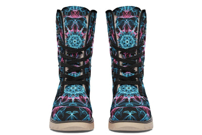 Smokey Blue Mandala Moon Boots Polarboots Electro Threads