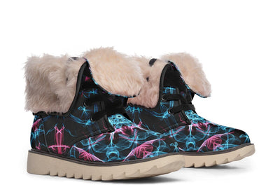 Smokey Blue Mandala Moon Boots Polarboots Electro Threads