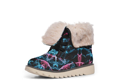 Smokey Blue Mandala Moon Boots Polarboots Electro Threads