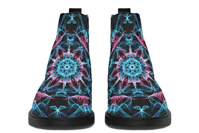 Smokey Blue Mandala Neat Vibe Boots Neatboots YWF