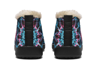 Smokey Blue Mandala Winter Slippers WinterSlippers Electro Threads