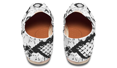 Snake Skin Casual Slip on Shoes Casualshoes YWF